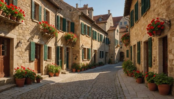 Le charme historique du vieux village de Ruoms
