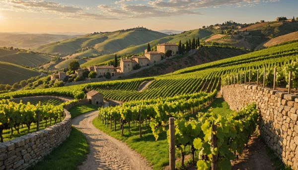 Vignobles en terrasses et panoramas viticoles splendides