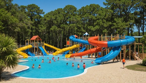 Top des campings avec parc aquatique pour familles en gironde